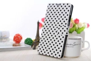 Handy Hülle Schutz Tasche Case Cover Etui Gepunktet für Handy HTC One mini 2 - Bild 1 von 2