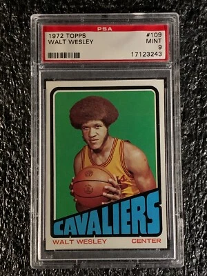 1972 Topps Basketball #109 Walt Wesley PSA 9 - Image 1 of 2