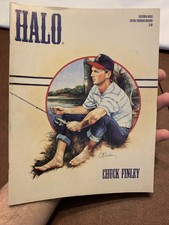 Halo Magazine 1990 California Angels Chuck Finley Scorebook Magazine