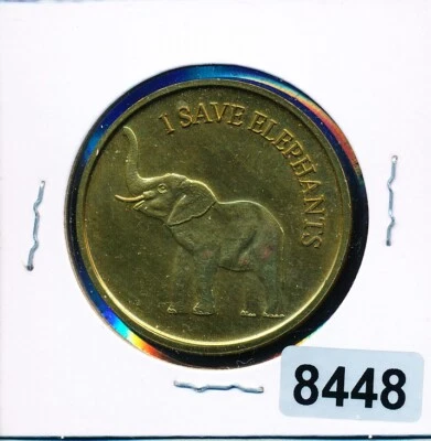 CHINA - I LOVE ELEPHANTS = AU-UNC MEDAL - BRASS - #8448 - Image 1 of 2