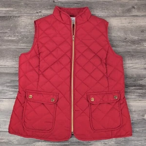 St. John’s Bay Quilted Puffer Vest Gold Hardware Women's Large Fall Winter - Picture 1 of 8