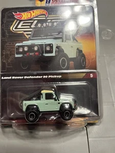 Hot Wheels 2023 Collectors: RLC Elite 64 Land Rover Defender 90 Pickup Teal Moc - Picture 1 of 1
