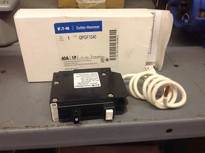 INTERRUPTOR DE CIRCUITO DE FALLA A TIERRA CORTADOR MARTILLO QPGF1040 40 AMP 1 POLO 120 VOLTIOS - Imagen 1 de 1