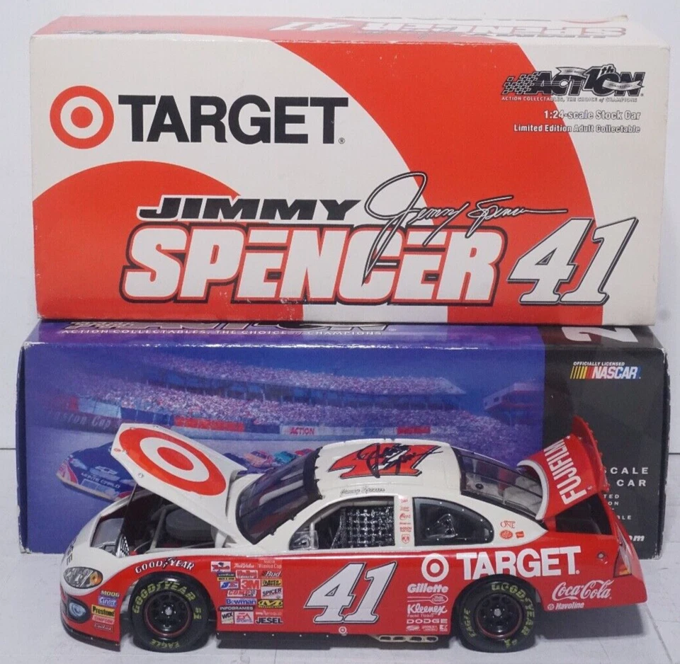2002 Jimmy Spencer Target 1/24 Action NASCAR Diecast Nascar Model Autographed - Image 1 of 4