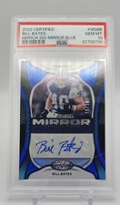 2022 Certified Bill Bates Mirror Signatures Blue Auto #d /30 Dallas Cowboys PSA