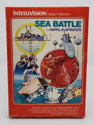 Intellivision Boxed Video Game Cartridge - Sea Battle - Complete & Working - Image 1 of 3