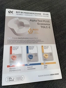 Alpha Test PLUS Economia TOLC-E - Foto 1 di 3