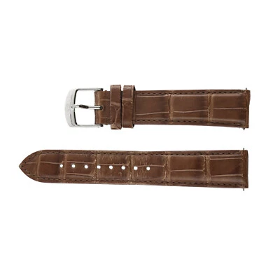 100% Authentic Michele Brown Genuine Alligator Leather Strap 18mm - Image 1 of 2