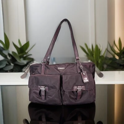 Bolsa de viagem TUMI bolsa de mão de náilon para pernoite Weekender Ameixa - Imagem 1 de 4