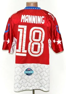 NFL ALL STARS AMERICAN FOOTBALL SHIRT REEBOK XL(54) MANNING #18 - Picture 1 of 6