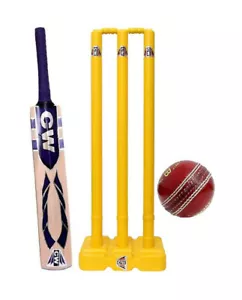 Pitch Kashmir Willow Set Cricket Equipment Sports Training Set Bat Ball Wickets - Bild 1 von 7