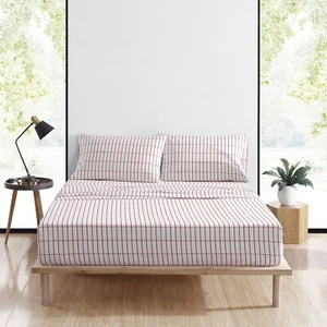 MARIMEKKO- Queen Sheet Set, Cotton Percale Bedding Set, Crisp & Cool, Lightwe... - Picture 1 of 11