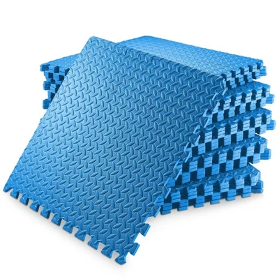 OPEN BOX - 30 Gym Exercise Flooring Mats - 24" Foam Workout Interlocking Floor - Image 1 of 4