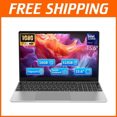 15.6" FHD Laptop, 16GB RAM 512GB SSD, Backlit Keyboard - Image 1 of 4