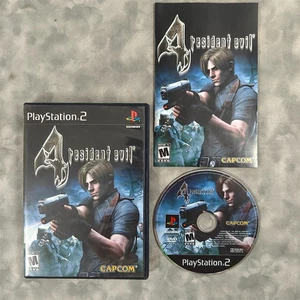 Resident Evil 4 PS2 Complete CIB Black Label Tested Works PlayStation 2 Capcom - Picture 1 of 8
