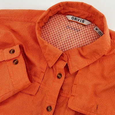 Camisa Orvis para mujer al aire libre manga larga ventilada pez naranja talla mediana Foto 1 de 4