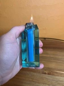 Vintage Blue Disposable Lighter Table Base - Picture 1 of 5