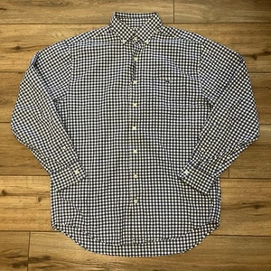 Vineyard Vines Classic Fit Tucker Shirt Button Down Blue White Plaid Gingham M - Picture 1 of 6