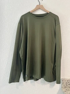 Under Armour Men’s Loose 4XL Long Sleeve Shirt Heatgear Tactical Navy Green  - Picture 1 of 5