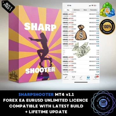 v1.1 sharpshooter mt4 forex ea scalping bot algorithmic metatrader trading ftmo - Image 1 of 4