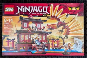 LEGO NINJAGO Fire Temple 2507 The Golden Weapons 2011 Kai DX, Samukai New Sealed