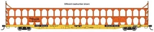 Walthers Mainline 910-8207 HO Scale 89' Flatcar w/Tri-Level Open Auto Rack - Picture 1 of 1