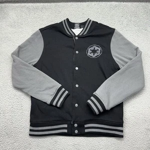 Star Wars Herren Medium Imperial/Rebel Wende Knopfleiste WHT/BLK College Jacke - Bild 1 von 15