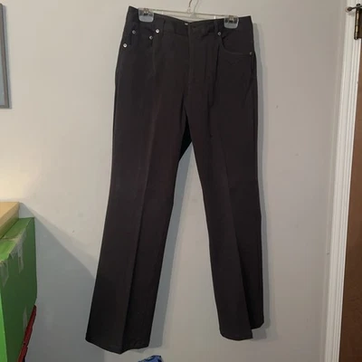  Pantalones de mezclilla Caribbean Joe marrón oscuro de algodón cepillado talla 10 ajuste regular Foto 1 de 4