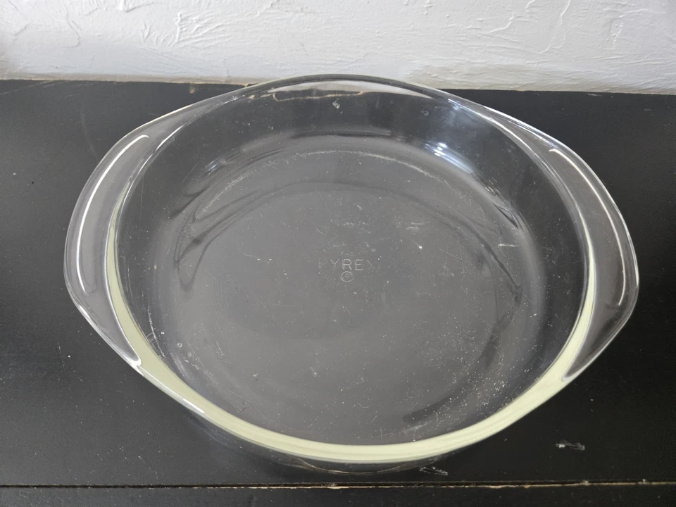 Plat À Fond Ronde PYREX ORIGINAL F-3, 8 3/4" Fabriqué Aux État-Unis - Photo 1/4