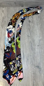 Nicole Miller 1992 Marvel Superheroes Necktie 1992 Rare & Vintage - Picture 1 of 19