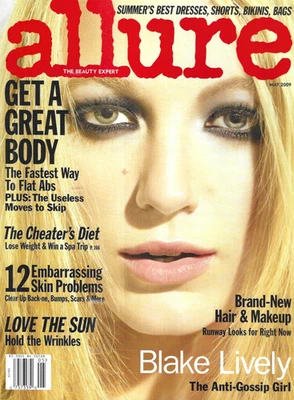 Allure Magazine Blake Lively Best Summer Dresses Hair and Makeup Tips 2009 Foto 1 de 4