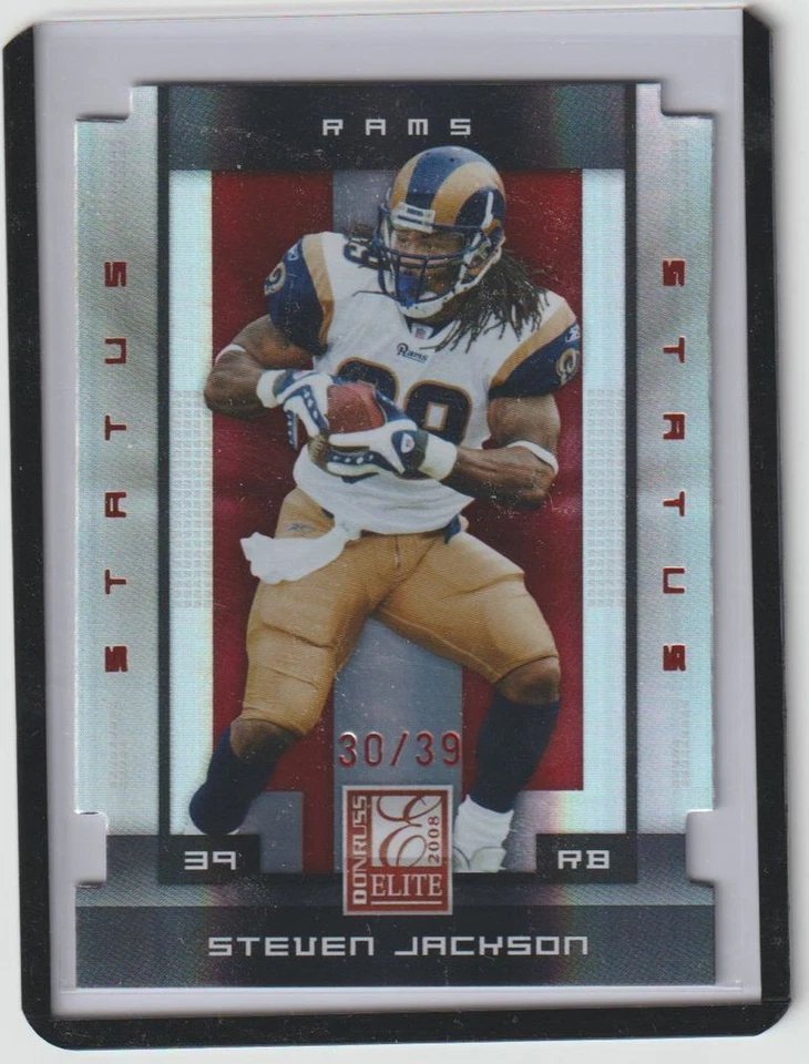 2008 Donruss Elite Status Steven Jackson #30/39 Rams - Image 1 of 1