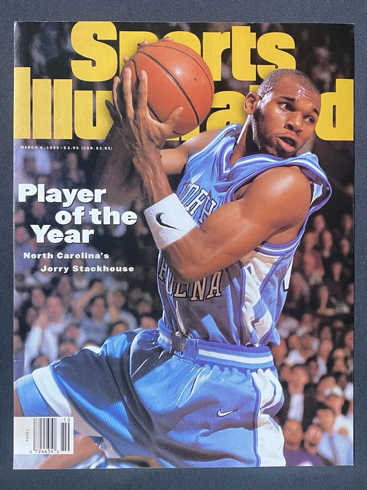Portada Sports Illustrated SOLO 6 de marzo de 1995 Jerry Stackhouse UNC - Sin etiqueta Foto 1 de 1