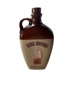 Vintage Ezra Brooks Collectors Series Empty Whiskey Bourbon Crock Decanter with - Picture 1 of 6