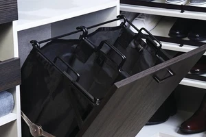 TAG Hardware Premium Tilt-Out Laundry Hamper - Space-Saving, Removable Bag(s), M - Picture 1 of 12