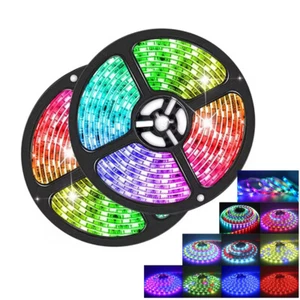 5V 16.4ft WS2812 RGB+IC Addressable LED Light Strip Dream Color for Room Indoor - Picture 1 of 22