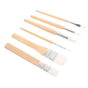 6Pcs Travel Watercolor Set Drawing Brushes Oil Painting Pottery - Bild 1 von 12