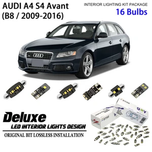 Deluxe LED Interior Dome Light Kit 6000k Xenon White For 2009-2016 AUDI A4 Avant - Picture 1 of 8