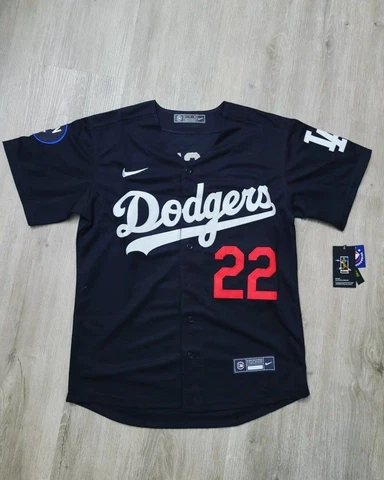 Clayton Kershaw #22 Black Los Angeles Dodgers Jersey Cover