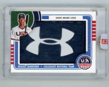 2023 Panini USA Baseball Stars & Stripes Shoes Brand Logo Reggie Crawford 1/3