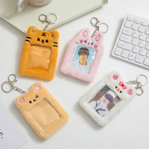 Idol Photocard ID Credit Case Keychain Photo Card Holder Protector Cartoon Cute - Picture 1 of 16