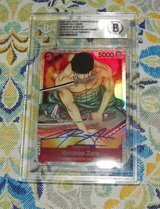 Chris Sabat Roronoa Zoro Signed One Piece Card CCG TCG Auto BAS ST01-013 SR - Picture 1 of 1