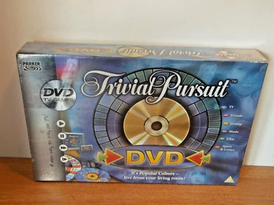 HASBRO TRIVIAL PURSUITS - ORIGINAL DVD GAME - AGE 15+, 2-24 PLAYERS - NEW SEALED - Image 1 of 4