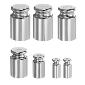 Gram Calibration Weight 5g 20g 50g 100g 200g M1 Precision Chrome Plated Steel - Imagen 1 de 4