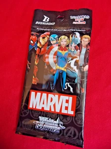 ⭐ NEW MARVEL Blanco Negro JAPONÉS TCG BOOSTER CARDS (x9/Pack) ANIME Avengers - Imagen 1 de 4