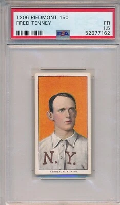 1910 T206 PIEDMONT 150 - FRED TENNEY - PSA 1.5 FR (SVSC) CENTERED! - Image 1 of 2