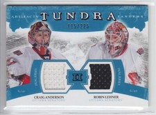 2011-12 UD ARTIFACTS ANDERSON LEHNER JERSEY /225 DUAL GAME USED Tundra Tandems