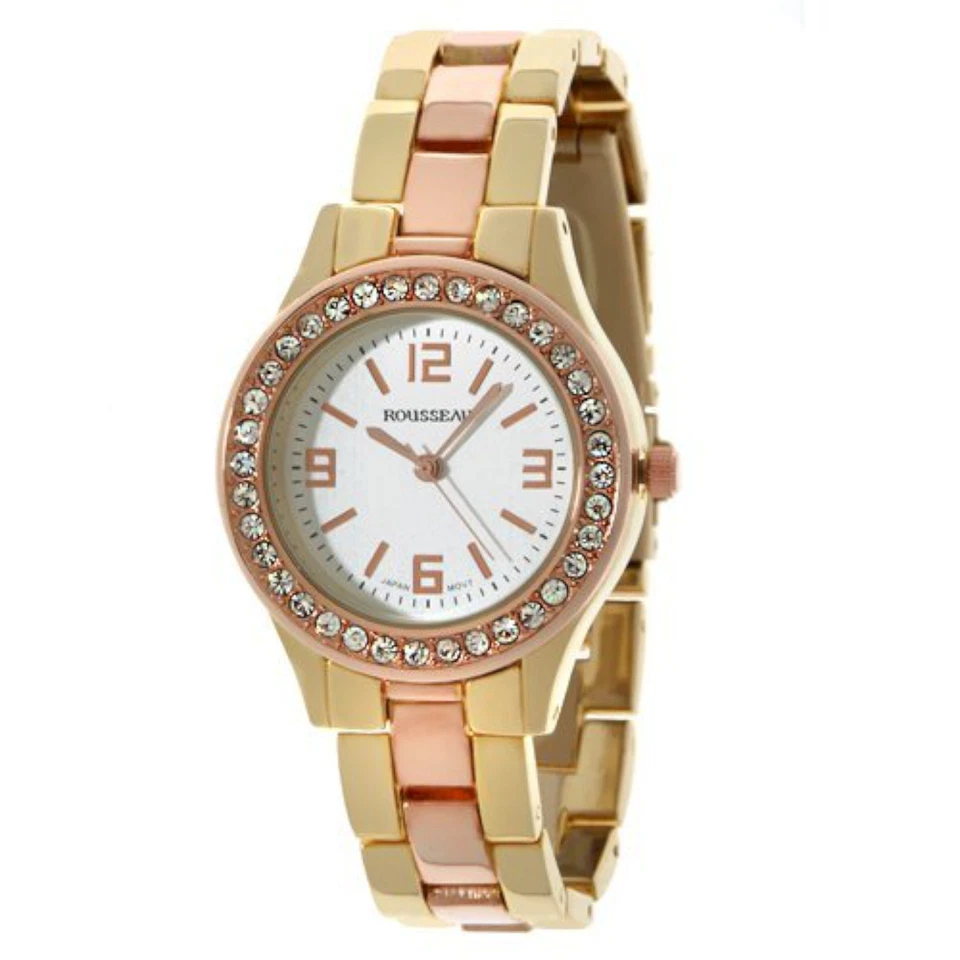 NUEVO Reloj Elegante Rousseau 9056 Mujer Colección René Dos Tonos Clásico Oro Rosa Foto 1 de 1