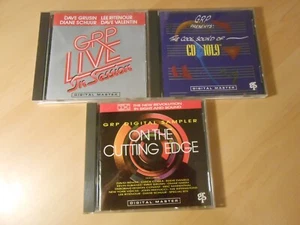 Lot of (3) GRP Live Cutting Edge Cool Sound 101.9 80s Era Jazz Fusion CDs EXC- - Picture 1 of 3