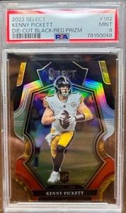 2022 Select Kenny Pickett ROOKIE Die Cut Prizm No. 64 SP Black & Red🔥PSA 9🔥 - Picture 1 of 2